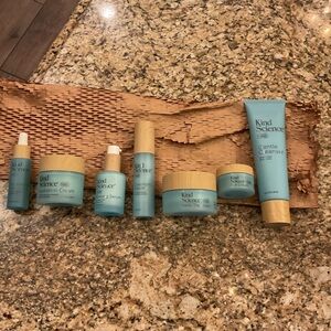 Skincare Set - Blue and Tan
